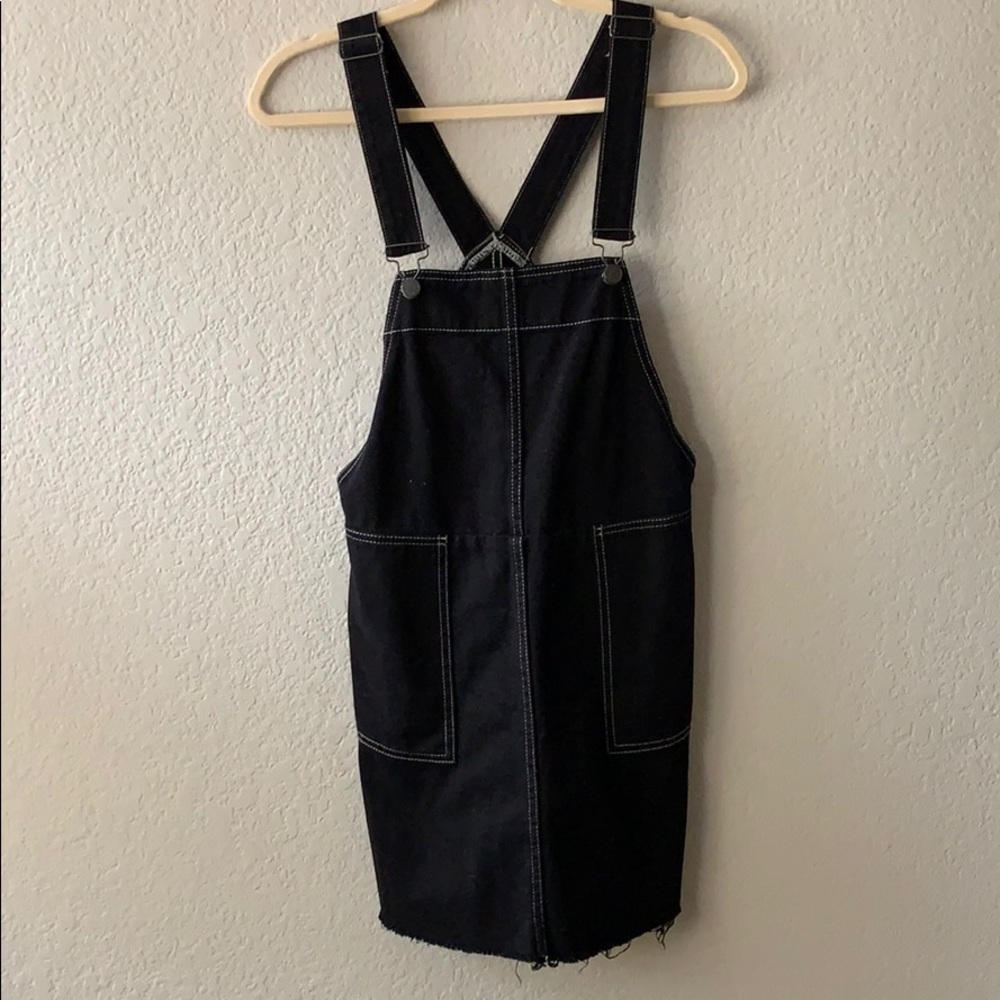 BDG Black Overall Dress Denim